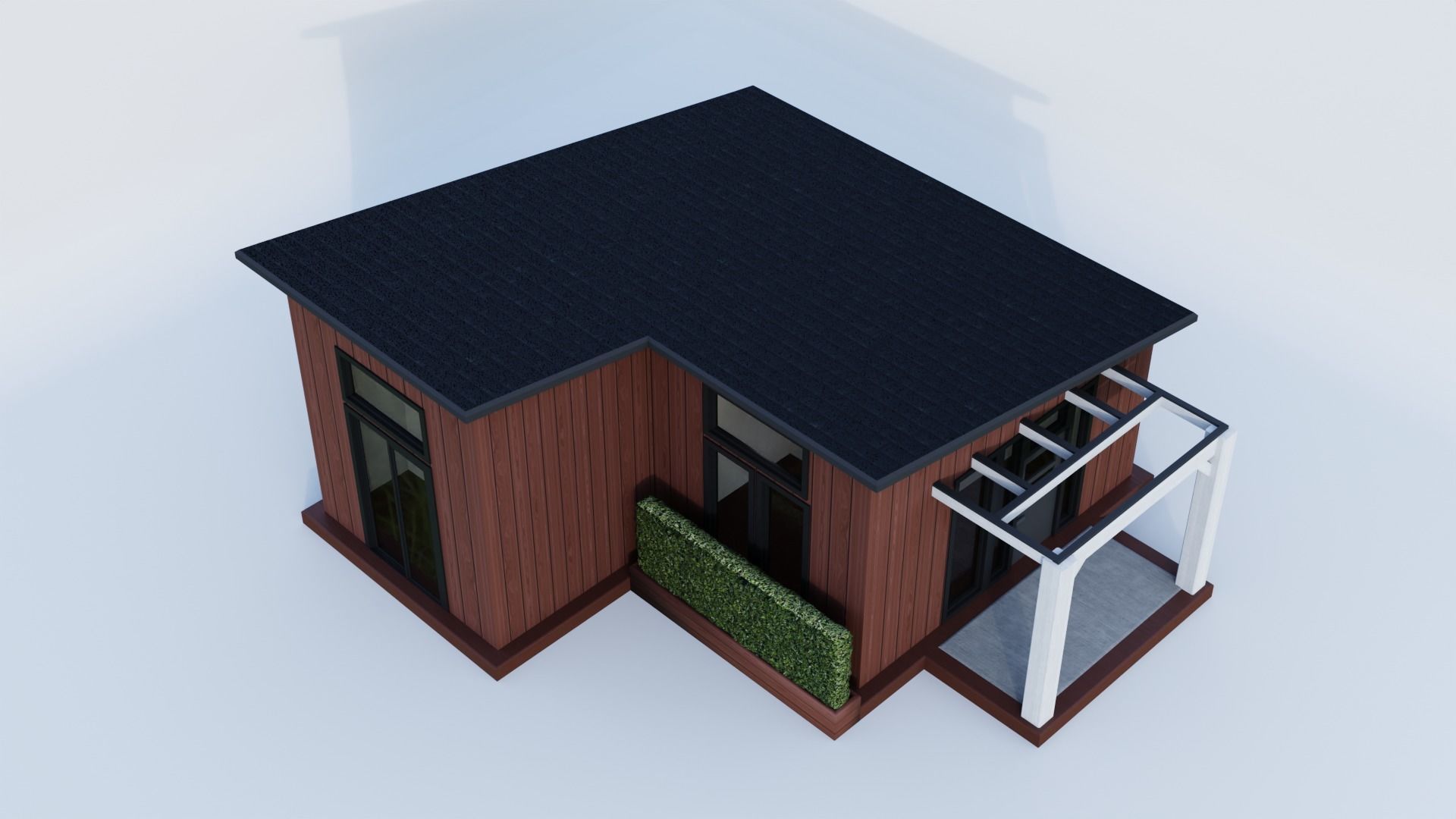 Modern Tiny House 3D model_7