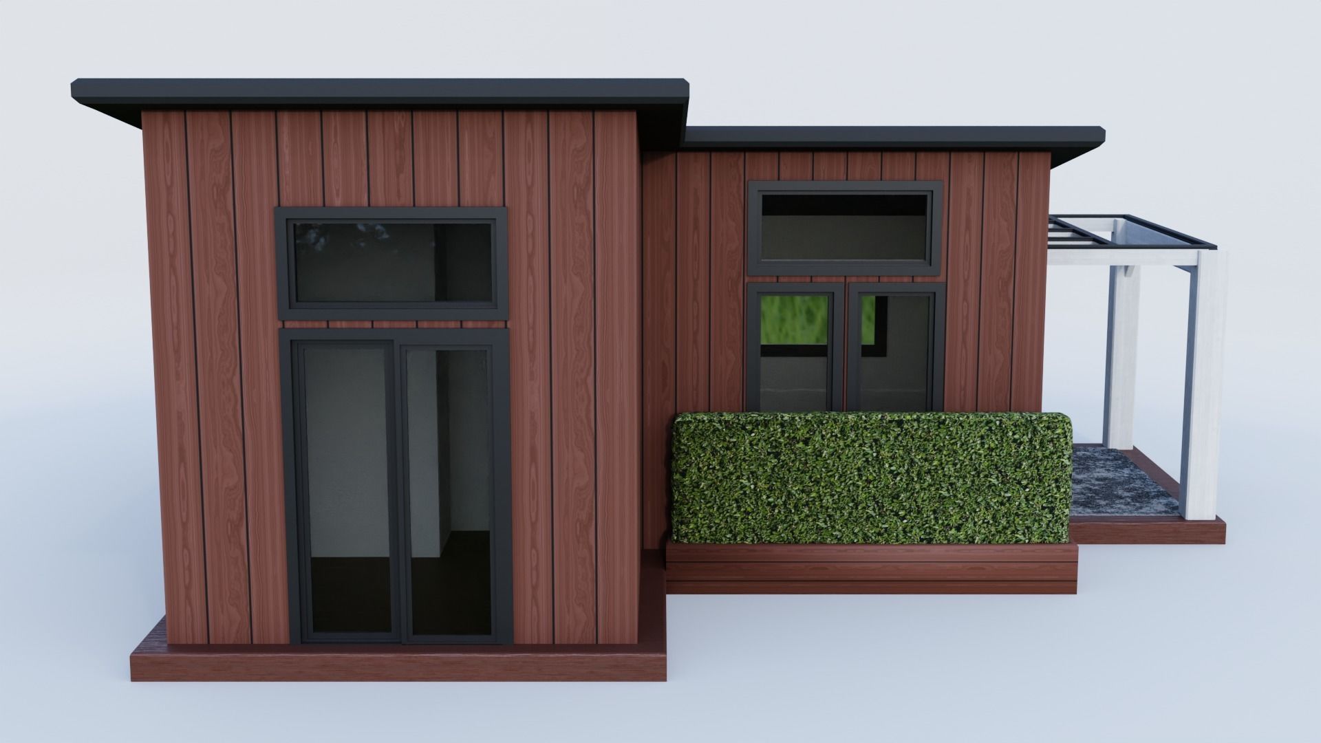 Modern Tiny House 3D model_5