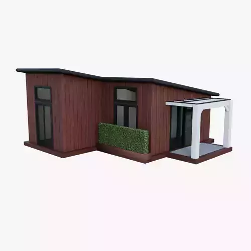 Modern Tiny House 3D model Modern Tiny House 3D model