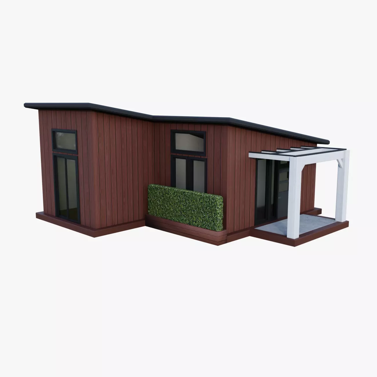 Modern Tiny House 3D model_0