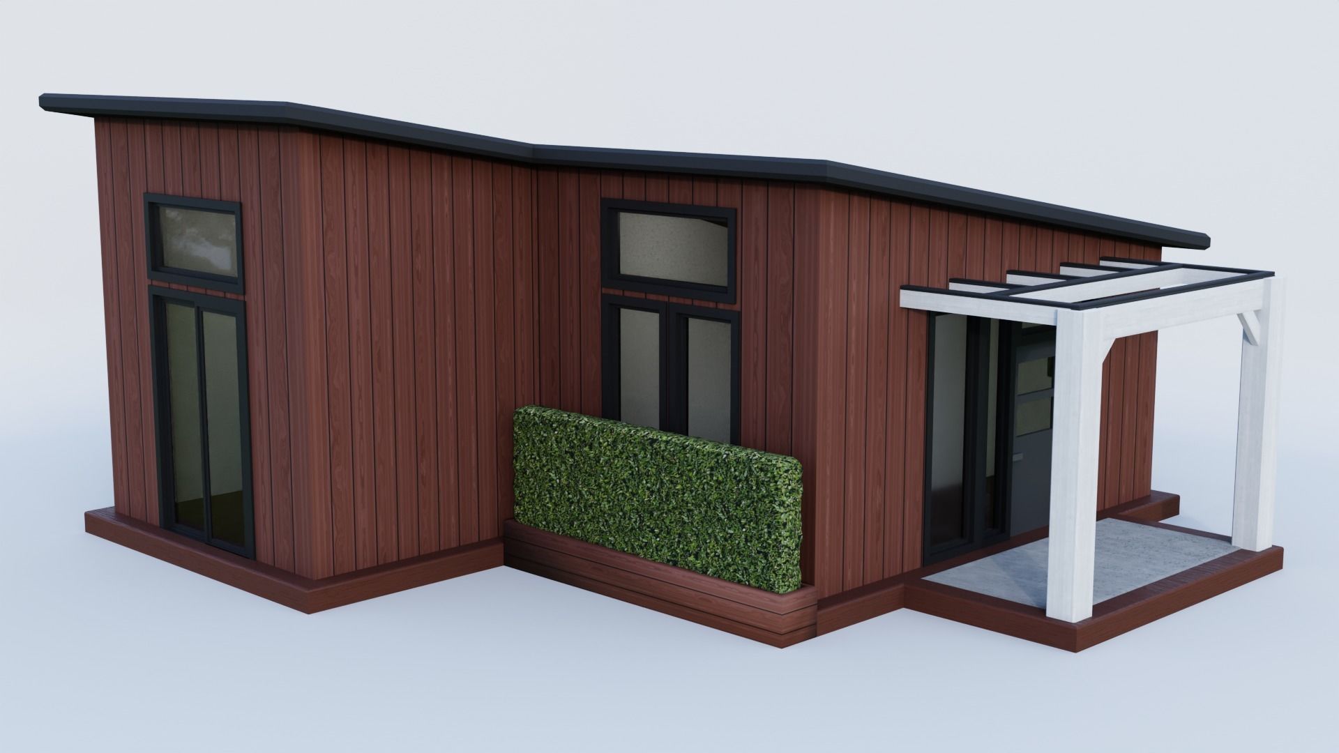 Modern Tiny House 3D model_1