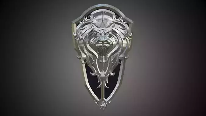 Warcraft - Alliance shield 3D print model