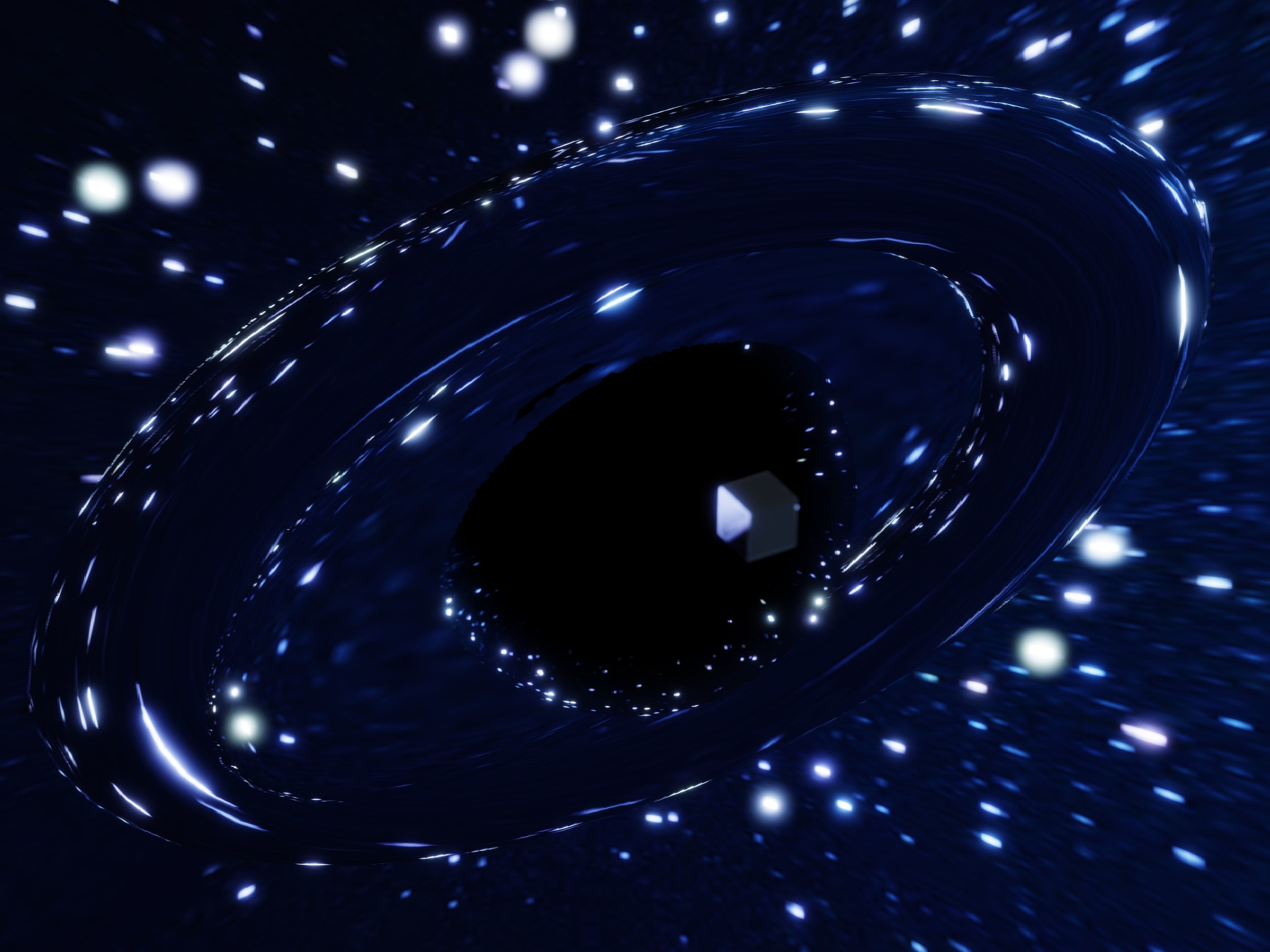 Black Hole Low-poly 3D model_7