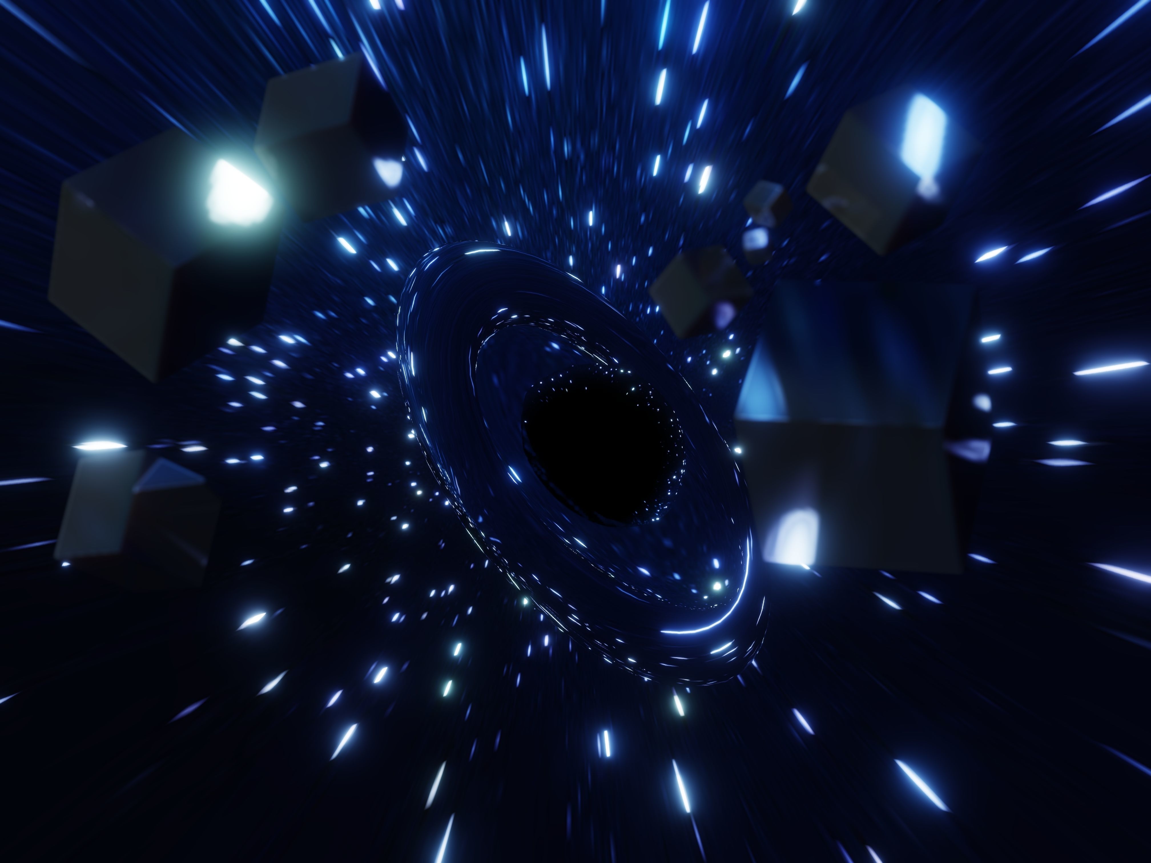 Black Hole Low-poly 3D model_8