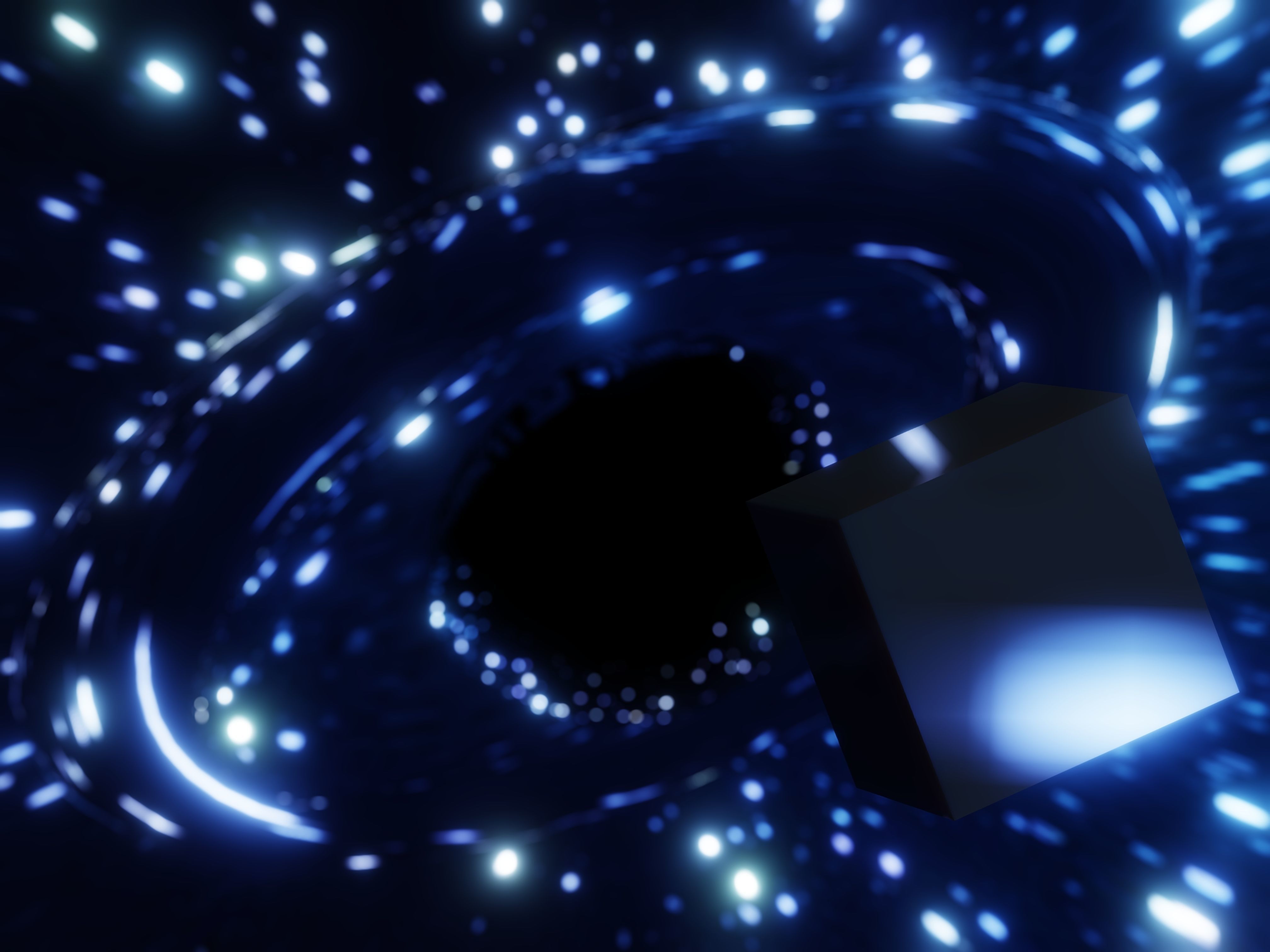 Black Hole Low-poly 3D model_4