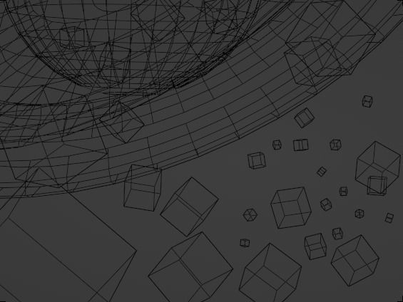 Black Hole Low-poly 3D model_3