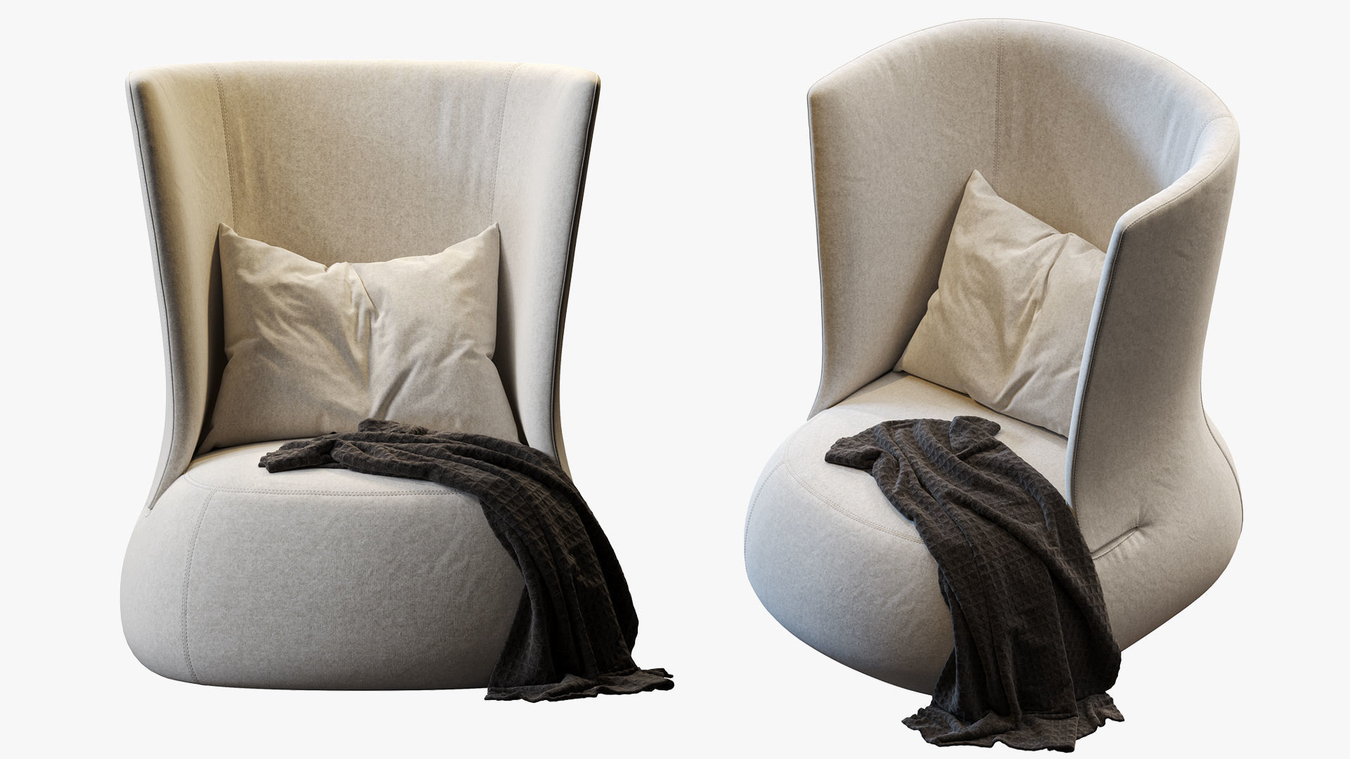 Armchair Fat-sofa by bb italia  3D model_2