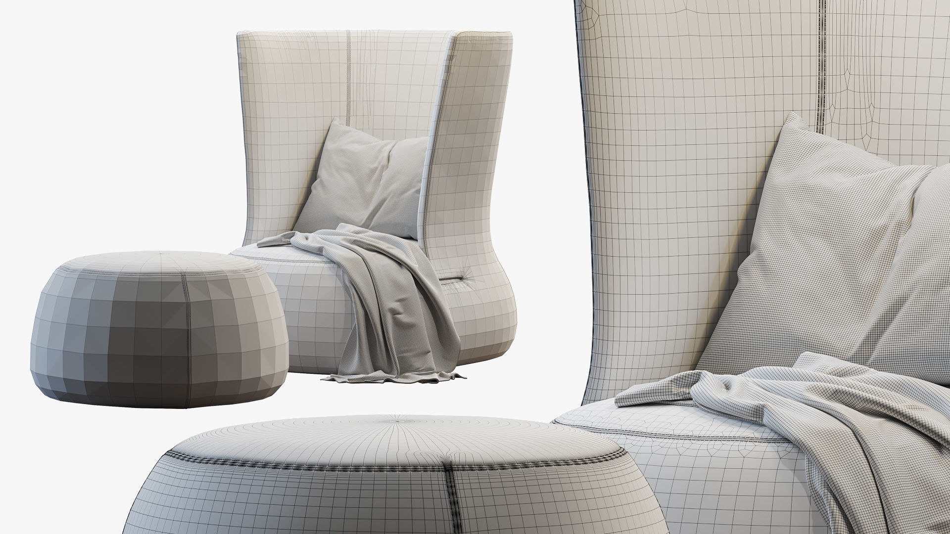 Armchair Fat-sofa by bb italia  3D model_6