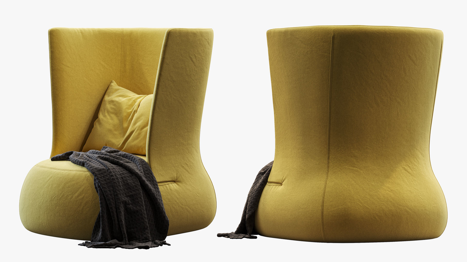Armchair Fat-sofa by bb italia  3D model_4
