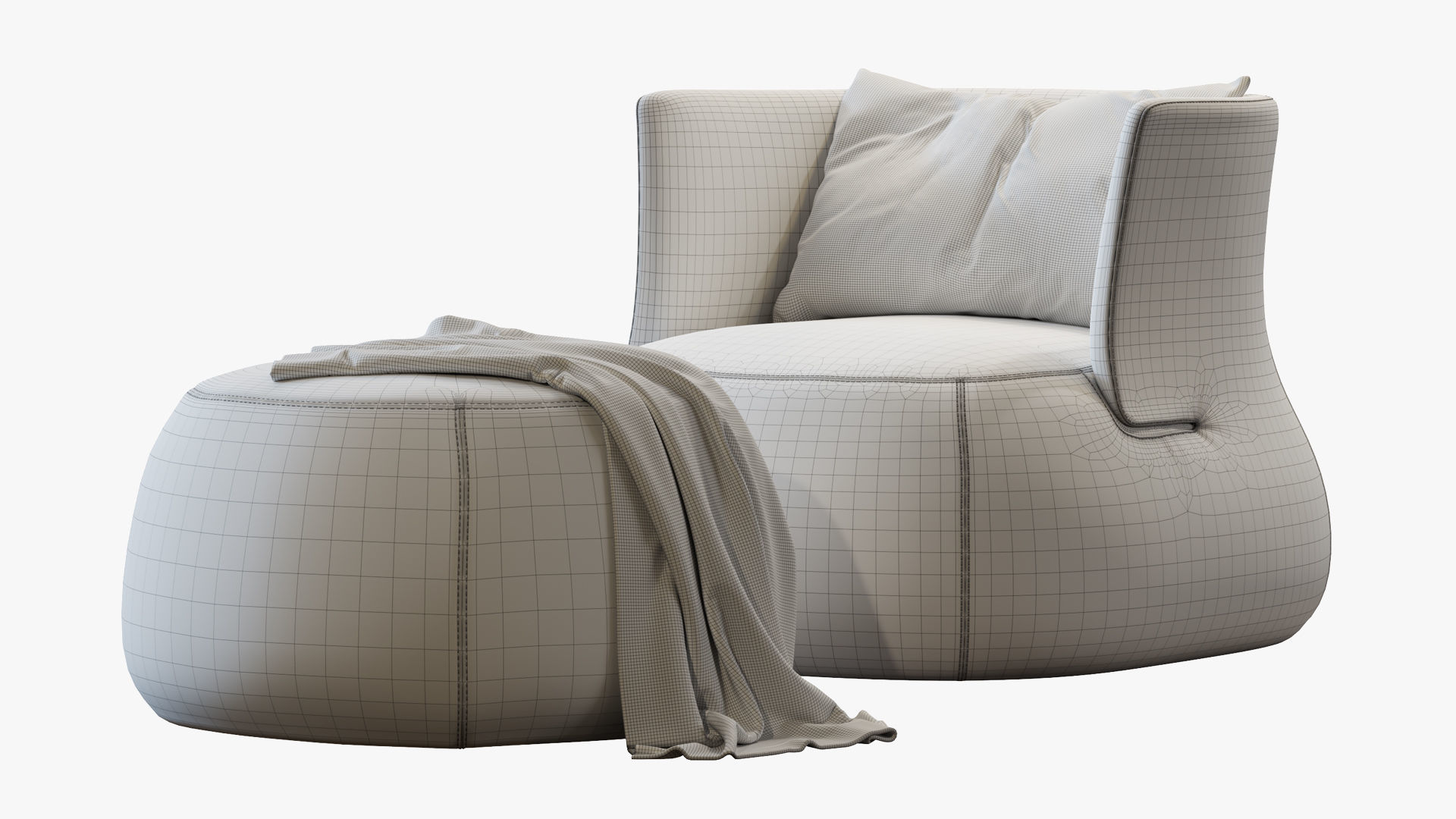 Armchair Fat-sofa by bb italia 3D model_6