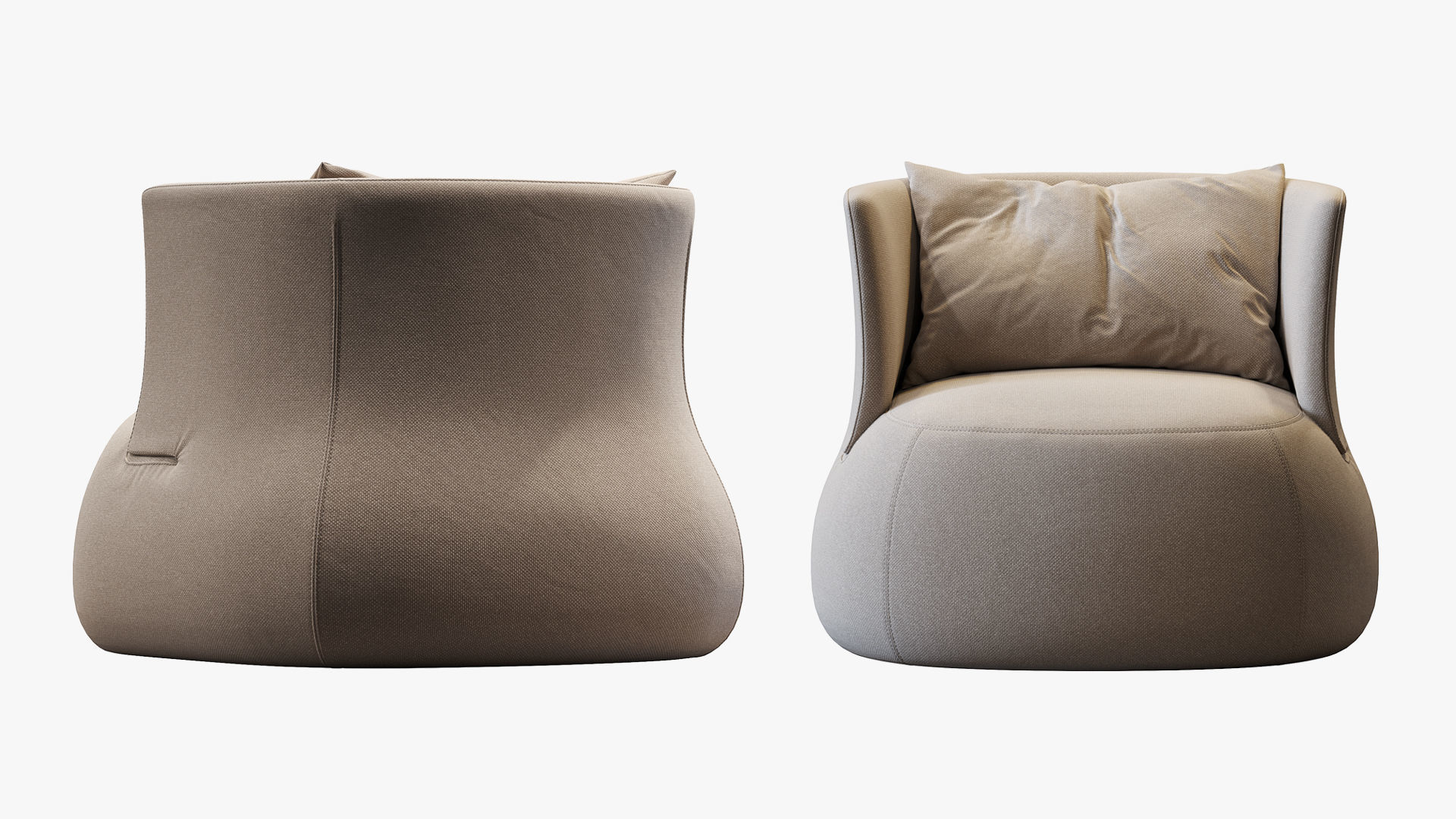 Armchair Fat-sofa by bb italia 3D model_4