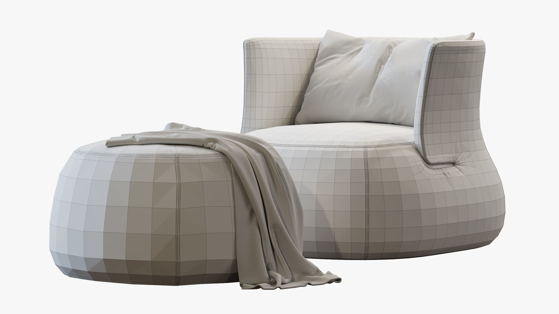 Armchair Fat-sofa by bb italia 3D model_7