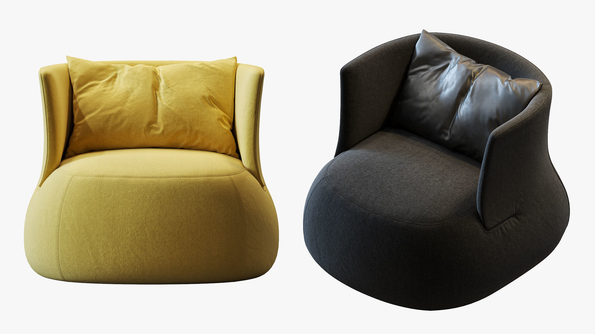 Armchair Fat-sofa by bb italia 3D model_3
