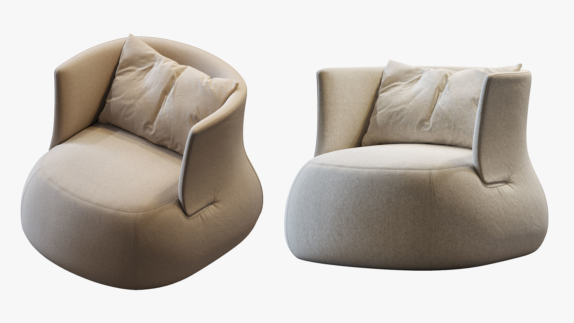 Armchair Fat-sofa by bb italia 3D model_5
