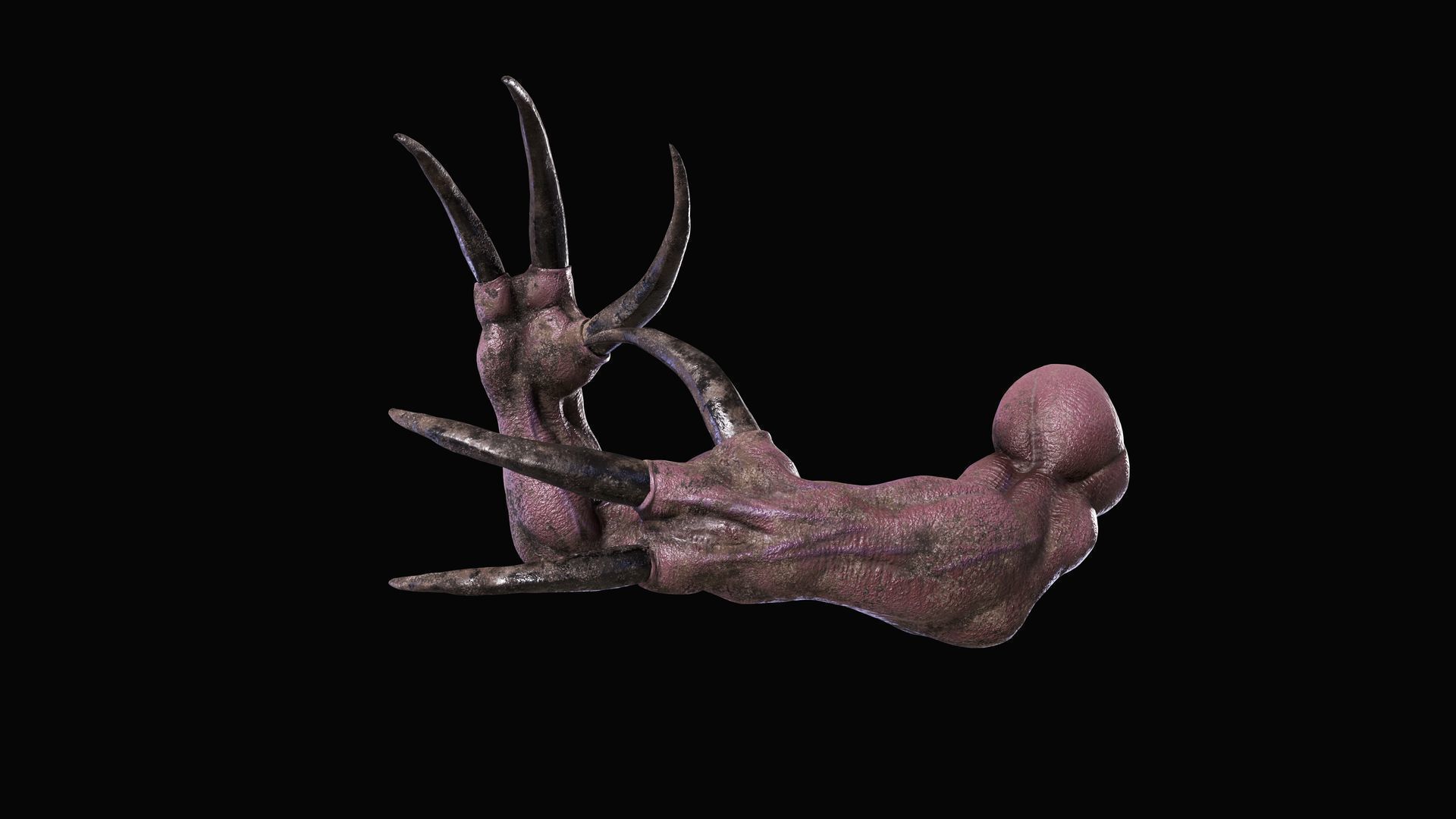 Clawed Monster Arms Low-poly 3D model_2