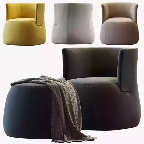 Armchair Fat-sofa By Bb Italia 3D model