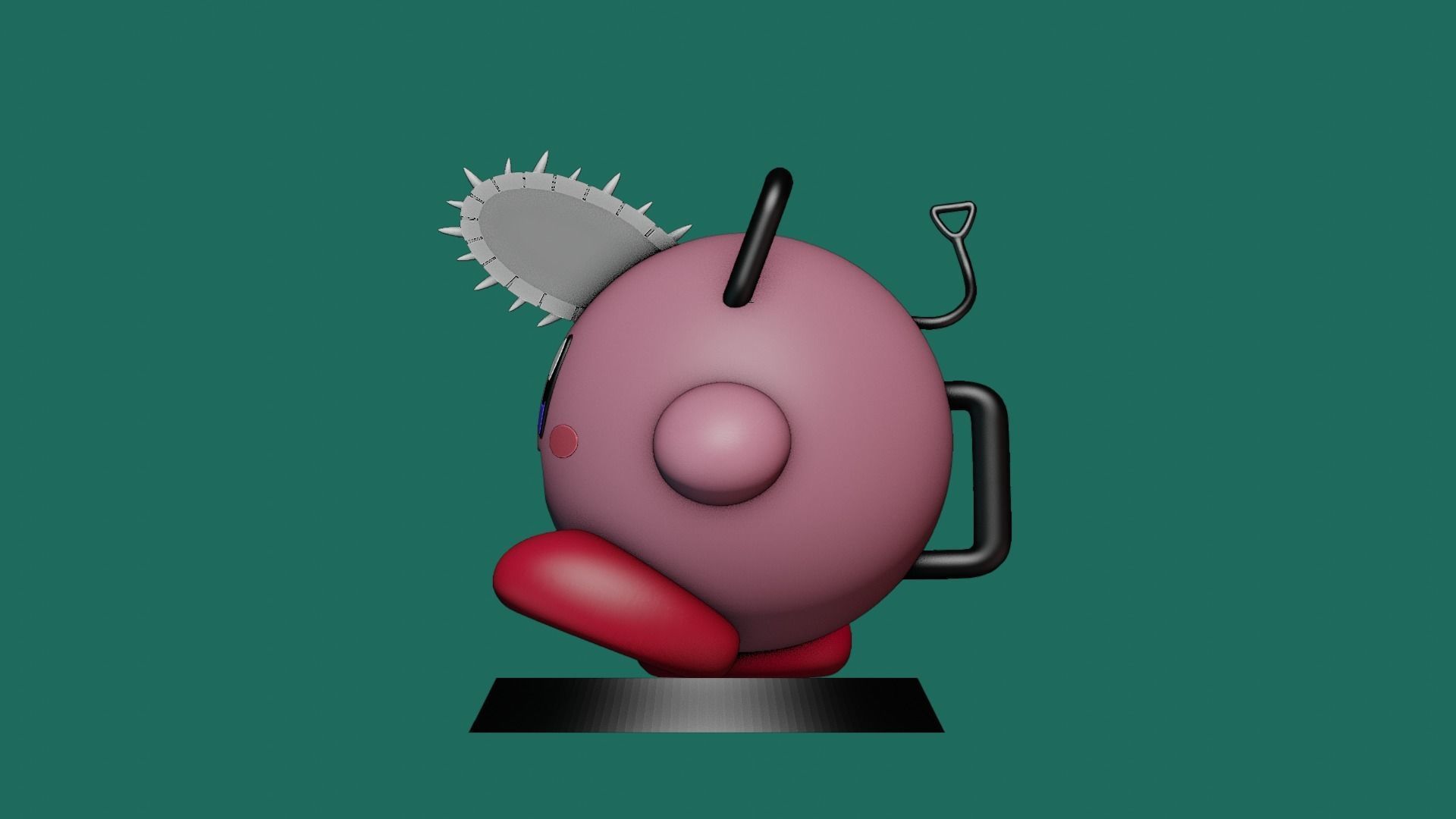 POCHITA - KIRBY CHAINSAW MAN 3D print model_1