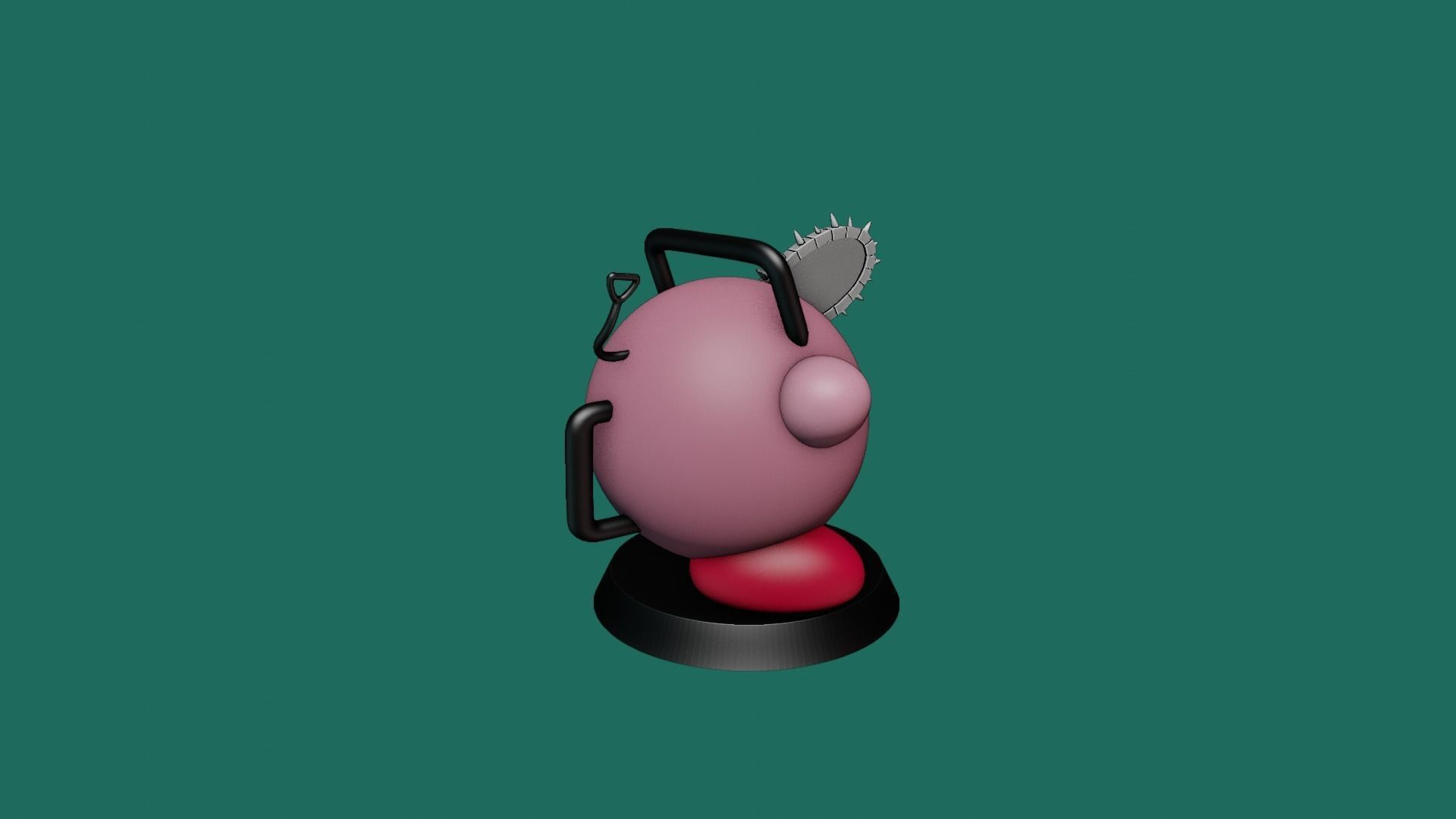 POCHITA - KIRBY CHAINSAW MAN 3D print model_4
