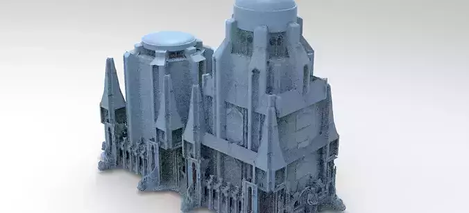 Fantasy Gondor Structure 2 tower designs 
