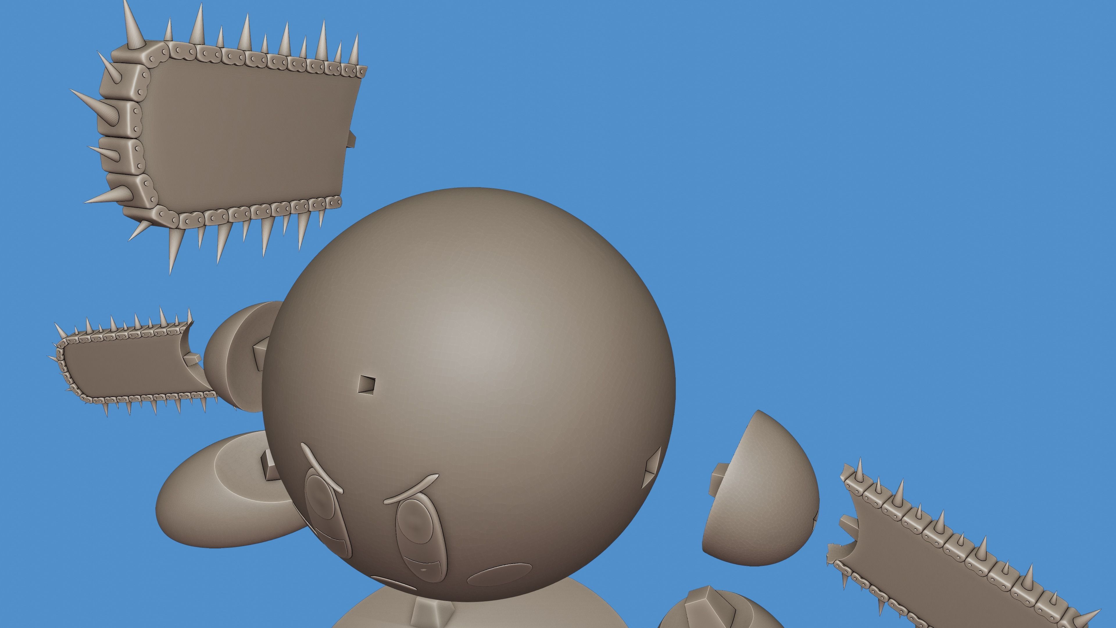 DENJI - KIRBY CHAINSAW MAN 3D print model_15