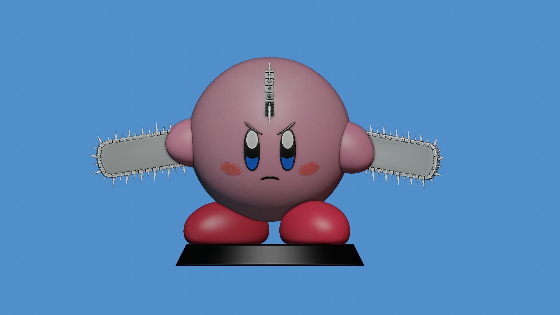 DENJI - KIRBY CHAINSAW MAN 3D print model_3