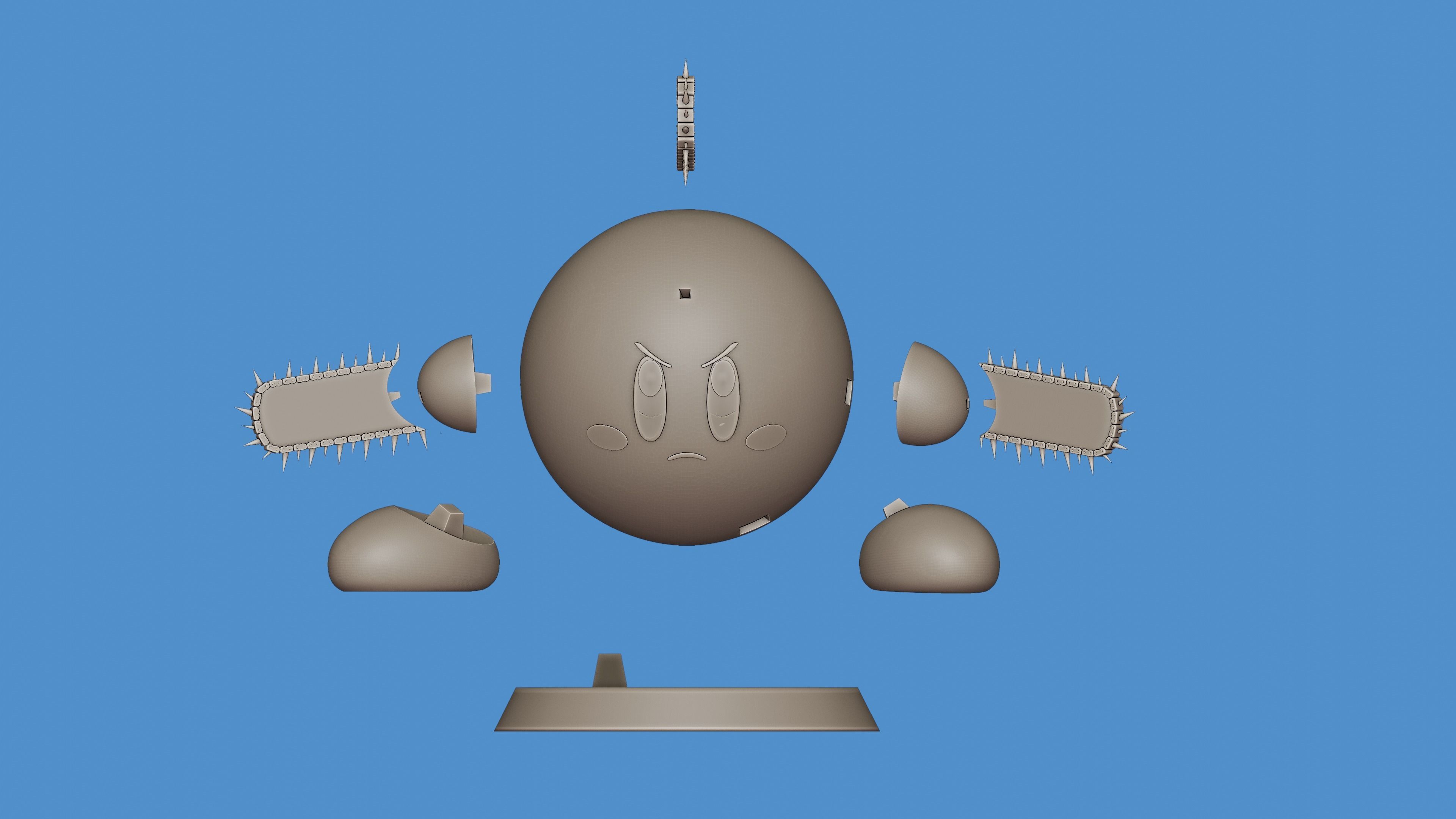 DENJI - KIRBY CHAINSAW MAN 3D print model_14