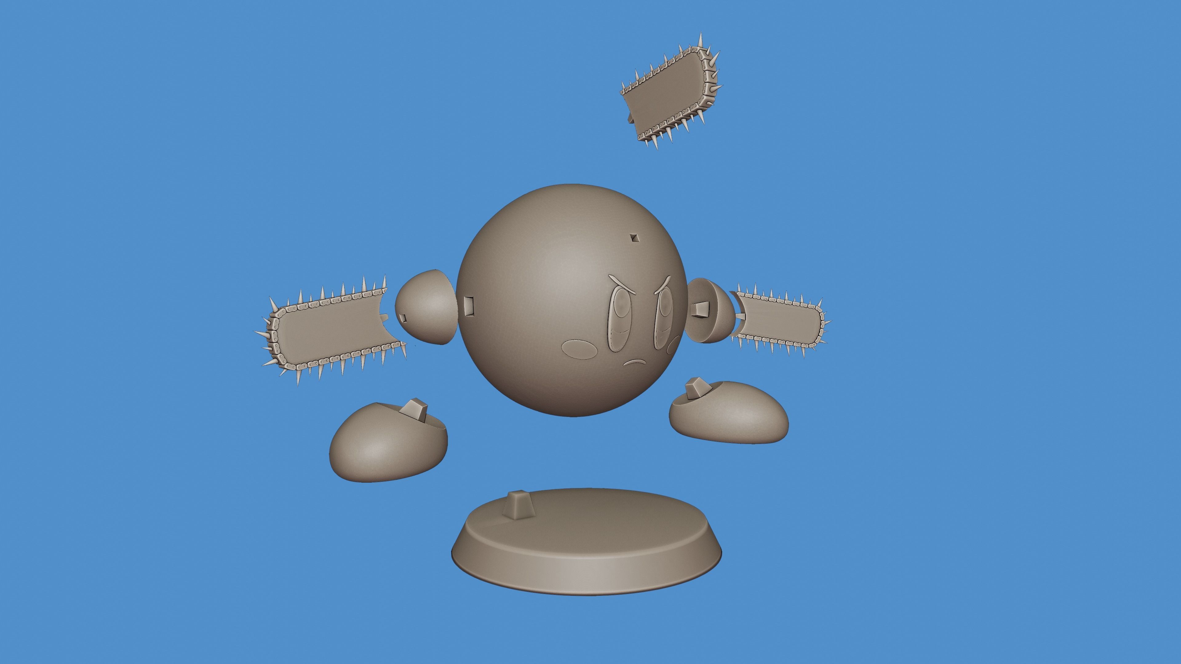 DENJI - KIRBY CHAINSAW MAN 3D print model_13