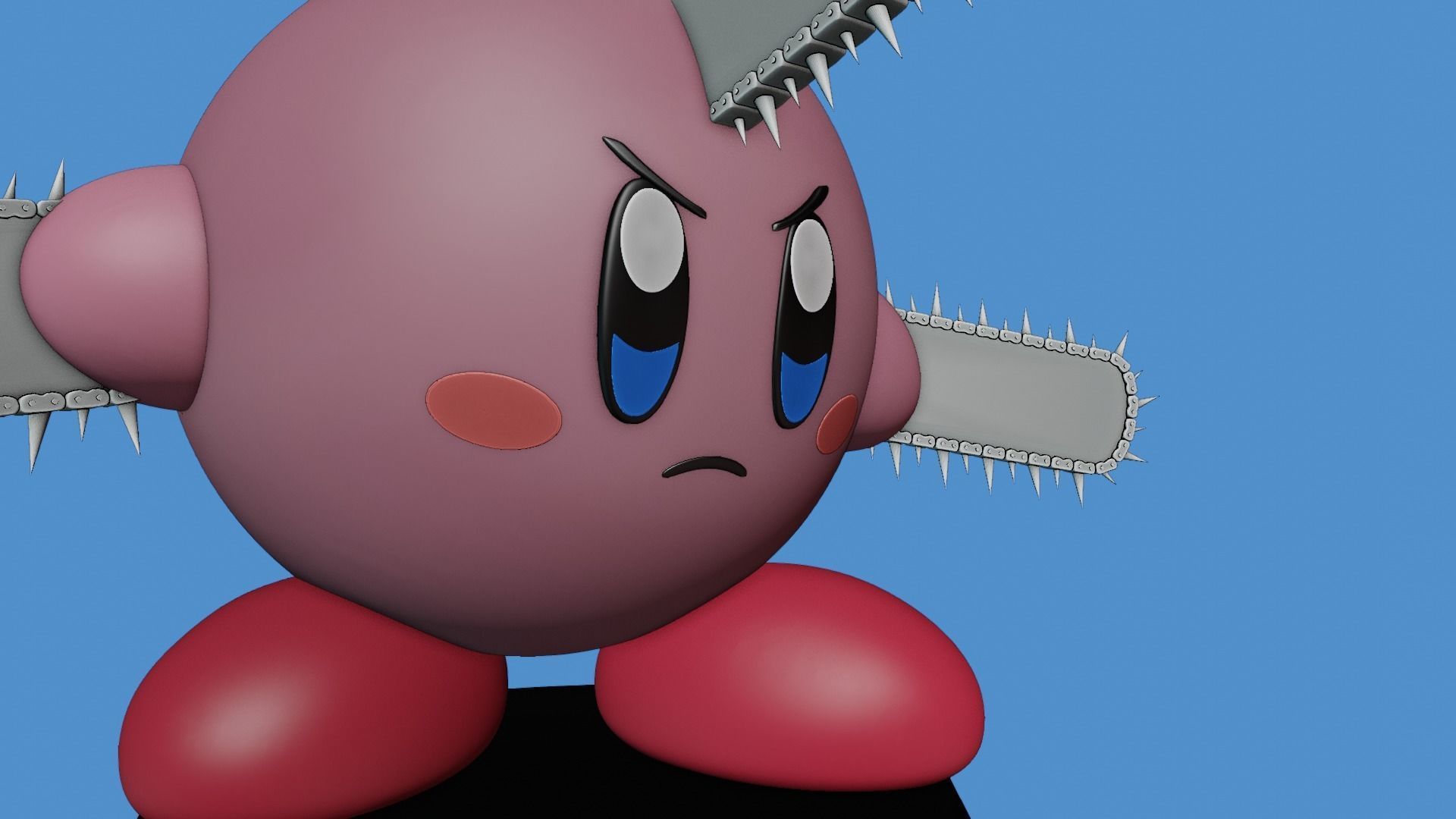 DENJI - KIRBY CHAINSAW MAN 3D print model_6