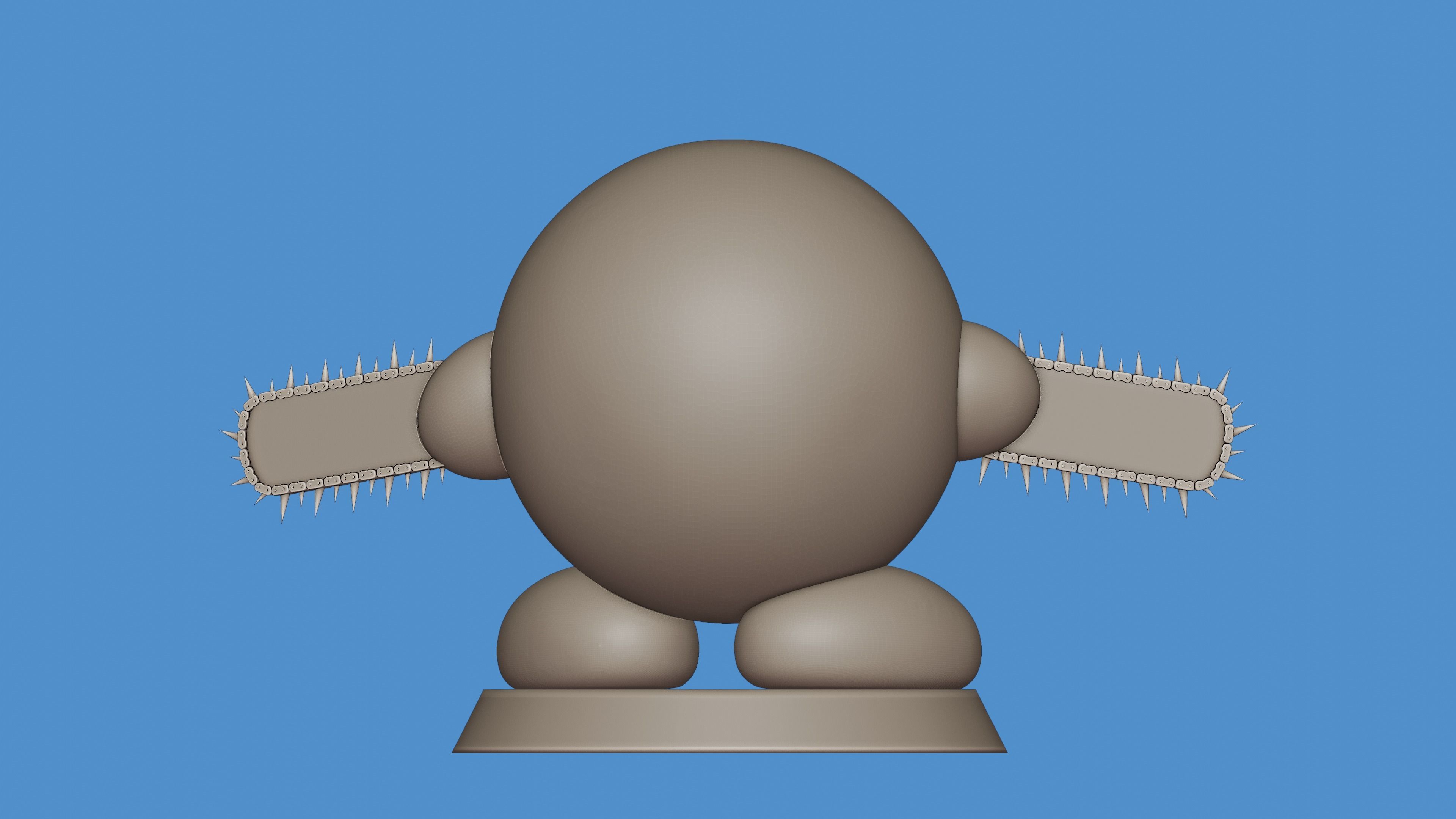 DENJI - KIRBY CHAINSAW MAN 3D print model_12