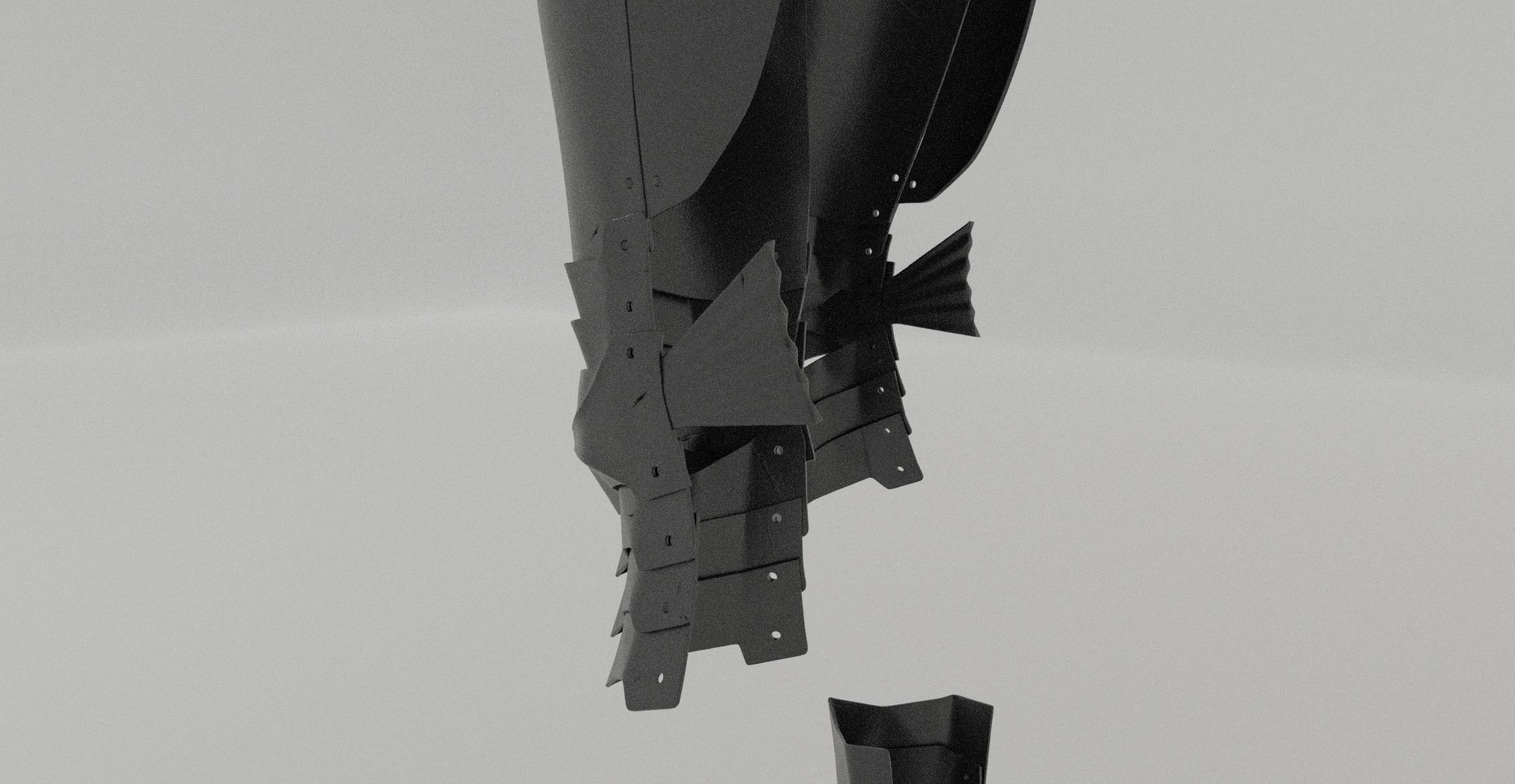 Black Swordsman Armor Manga Accurate 3D Model For Cosplay 3D print model_2