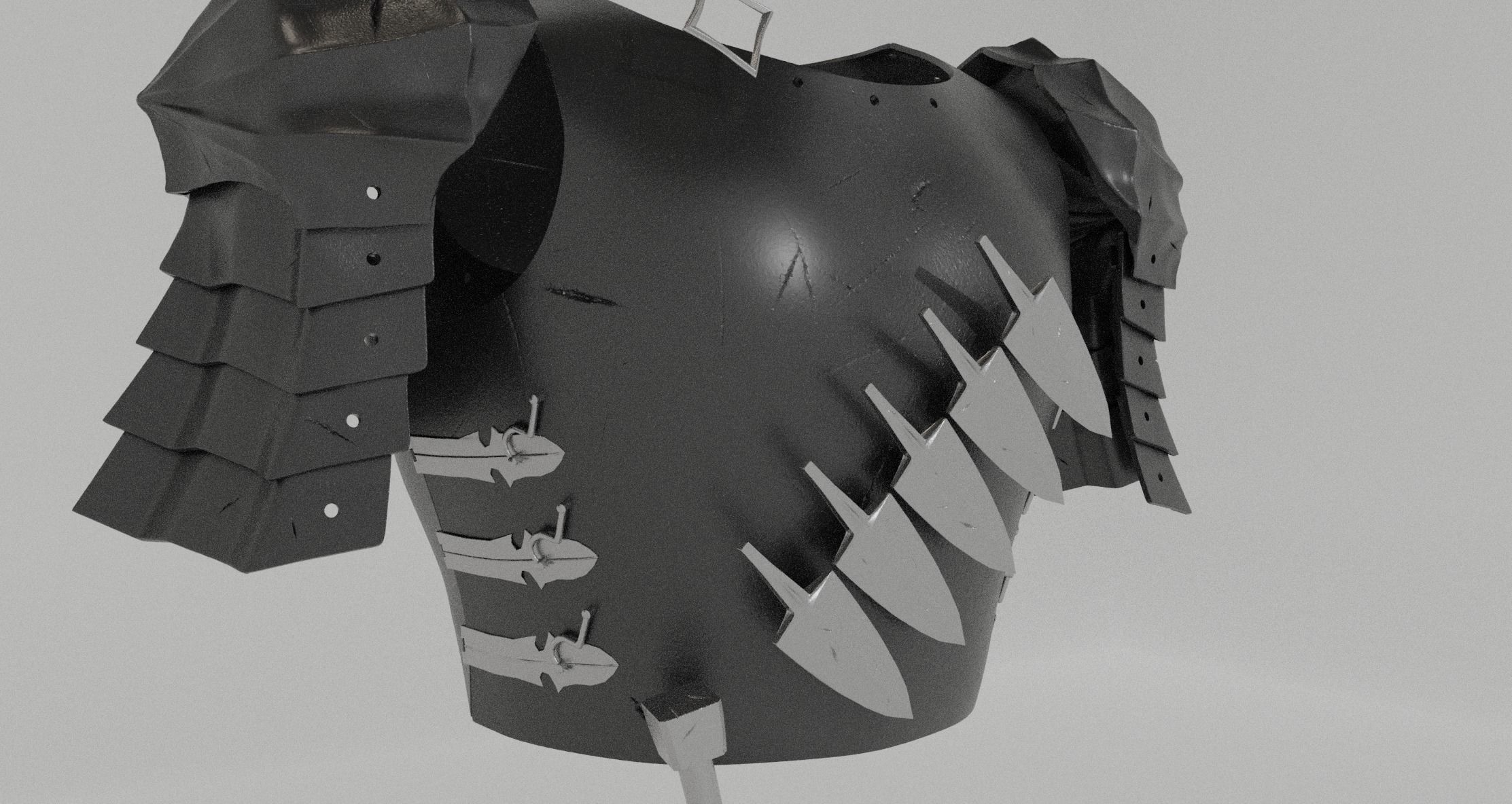 Black Swordsman Armor Manga Accurate 3D Model For Cosplay 3D print model_1