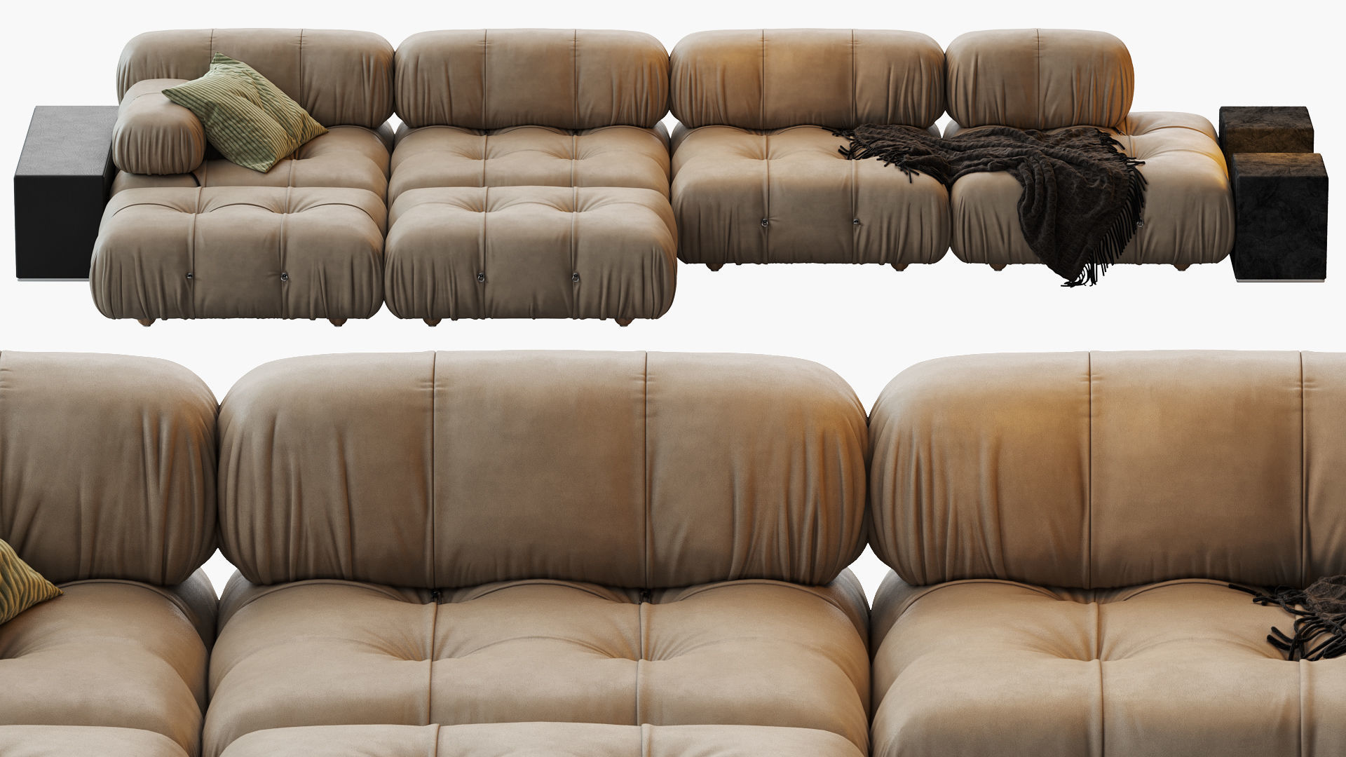 Camaleonda sofa by bb italia 3D model_6