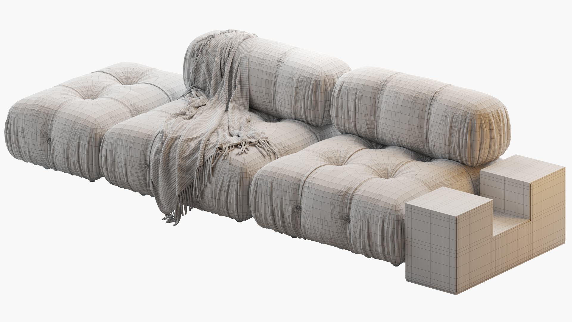 Camaleonda sofa by bb italia 3D model_9