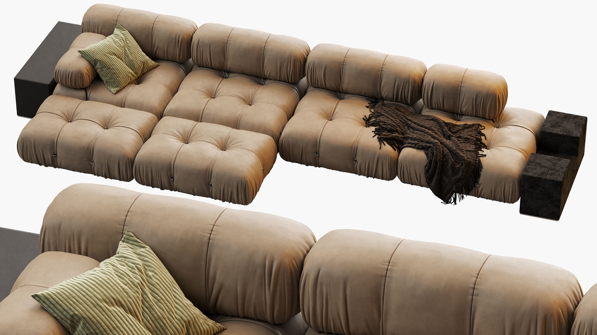 Camaleonda sofa by bb italia 3D model_2