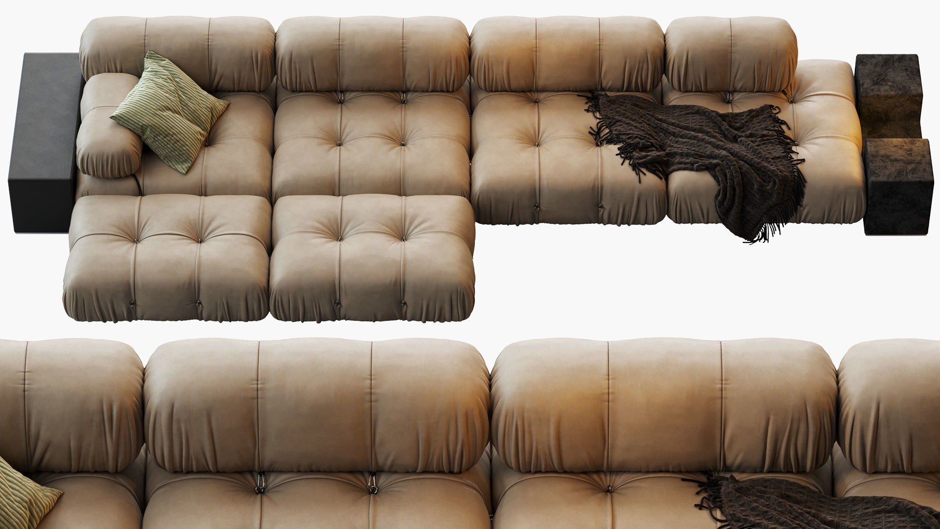 Camaleonda sofa by bb italia 3D model_4