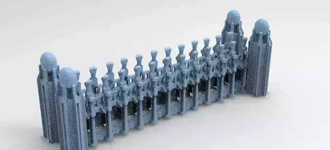 Ancient Stone bridge 5 low poly 3