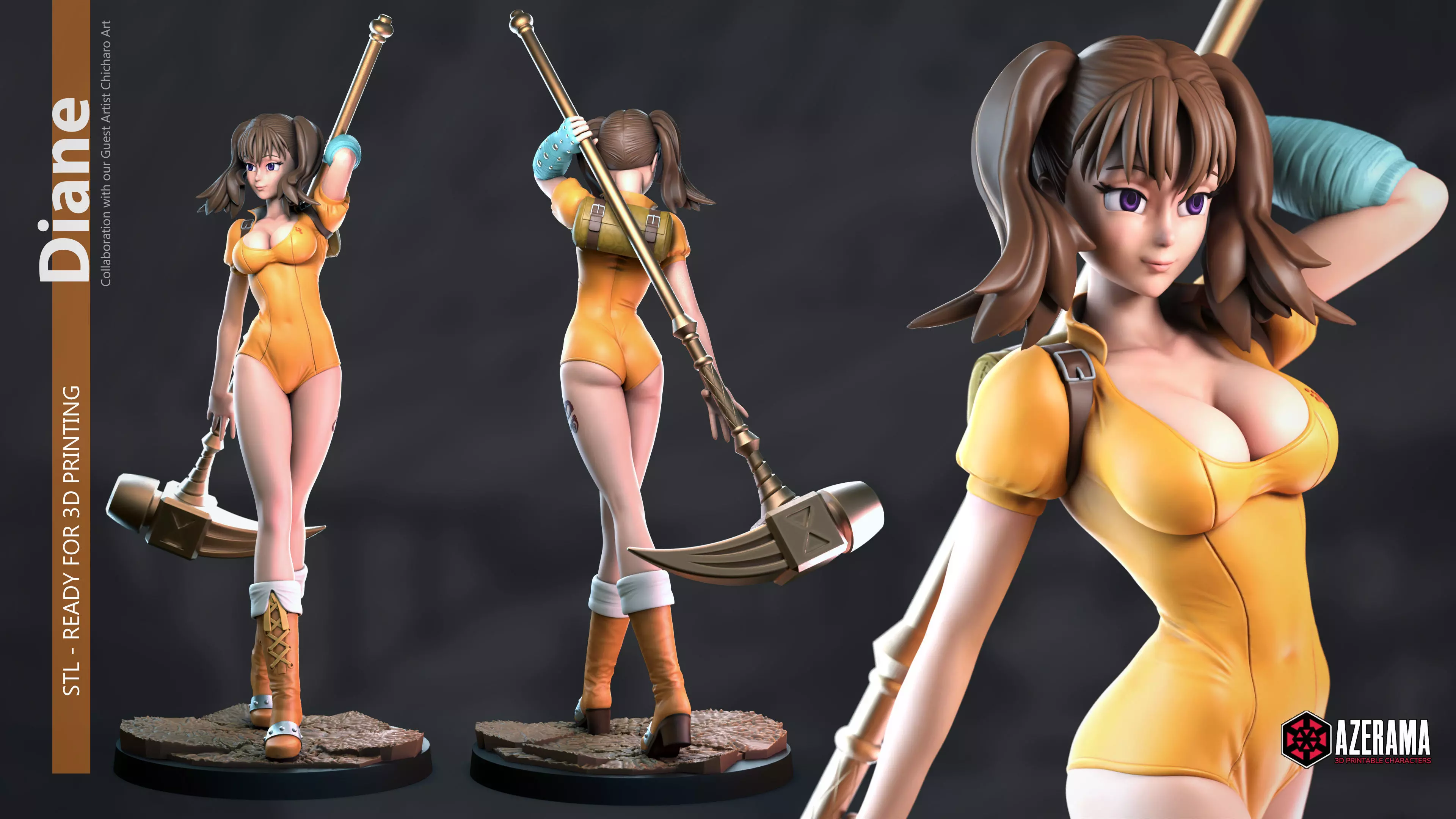 DIANE STL READY FOR 3D PRINTING 3D print model_0