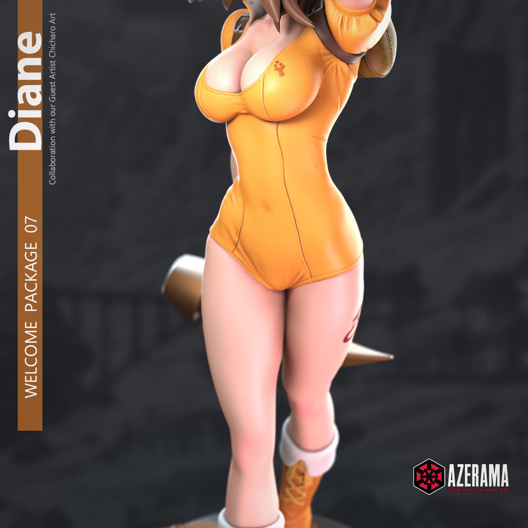 DIANE STL READY FOR 3D PRINTING 3D print model_5