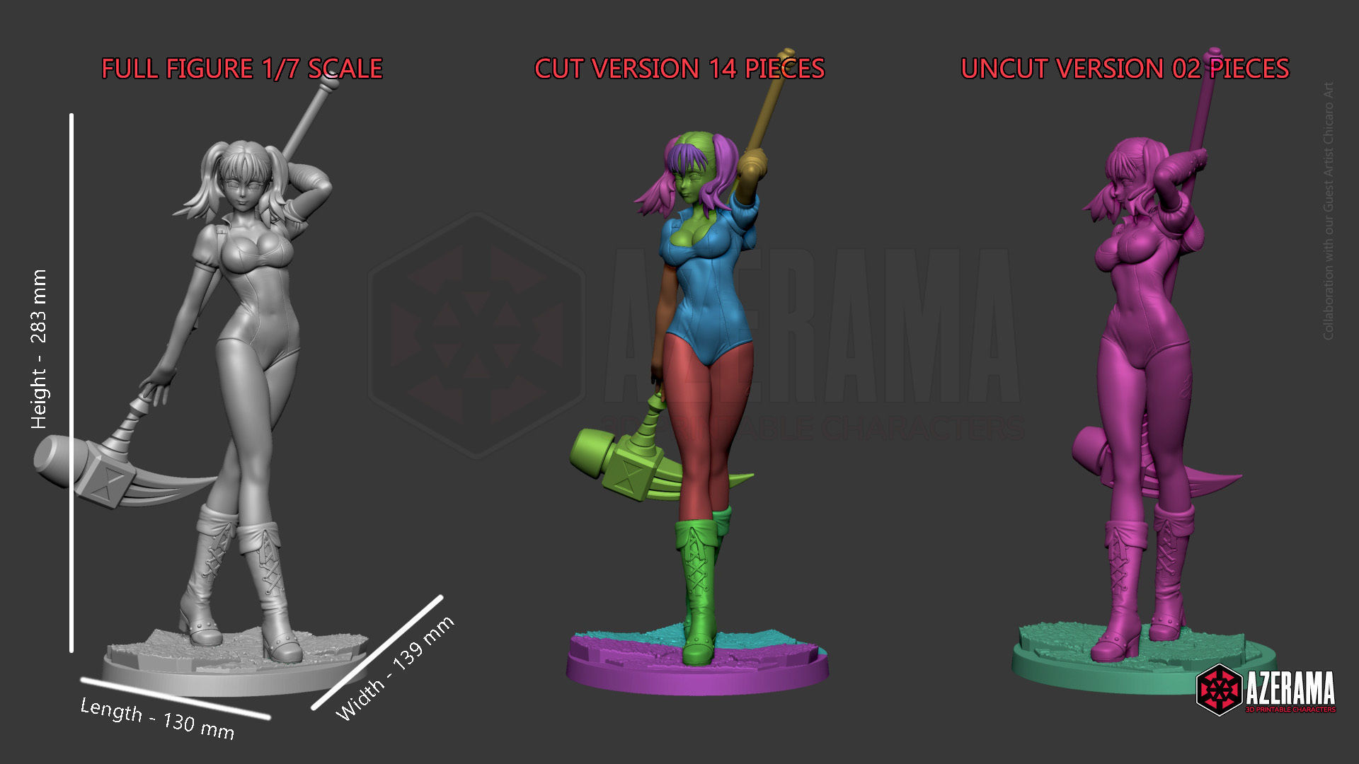 DIANE STL READY FOR 3D PRINTING 3D print model_3