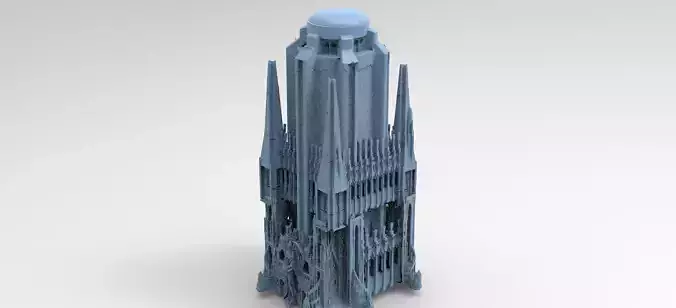 Ancient Hyborian stone temple Towers