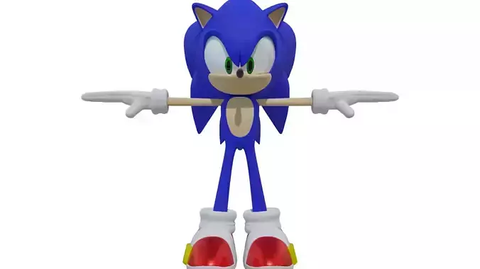 Sonic The hedgehog  3D model