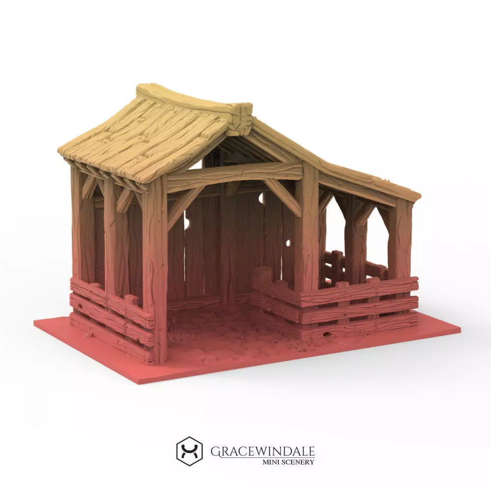Small Stable 3D print model_0