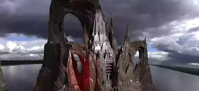 Stylized Tower Rocks 2