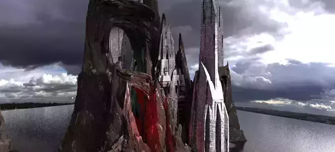 Stylized Tower Rocks 5 