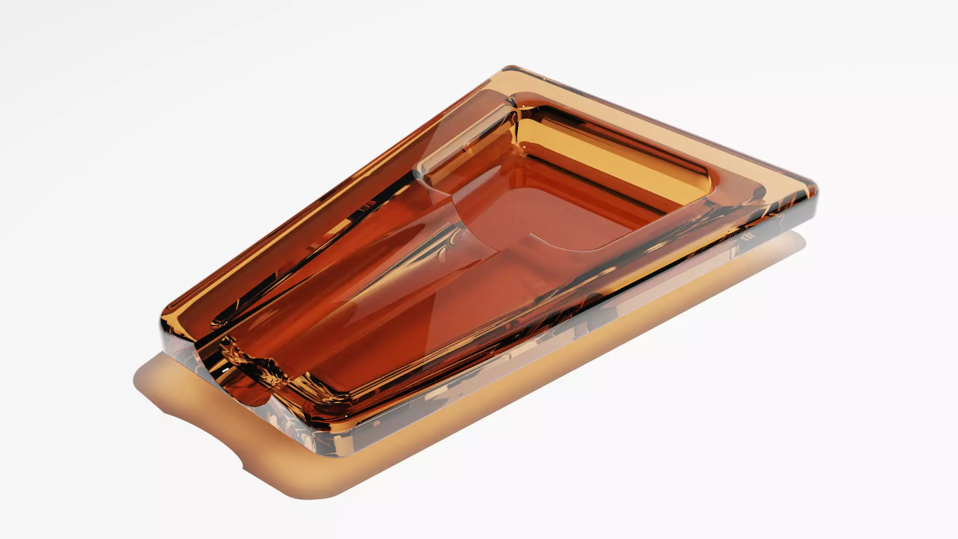 Cigar Ashtray Low-poly 3D model_0