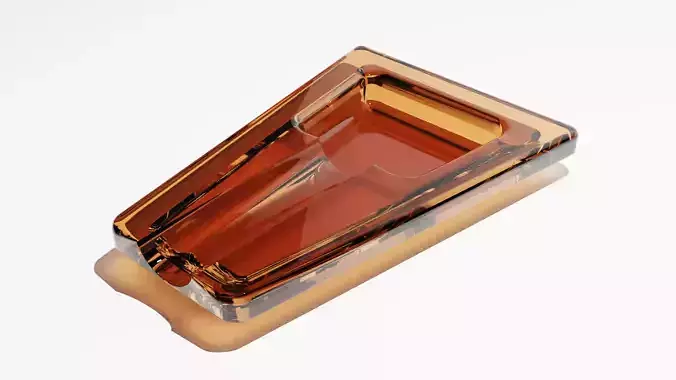 Cigar Ashtray Low-poly 3D model
