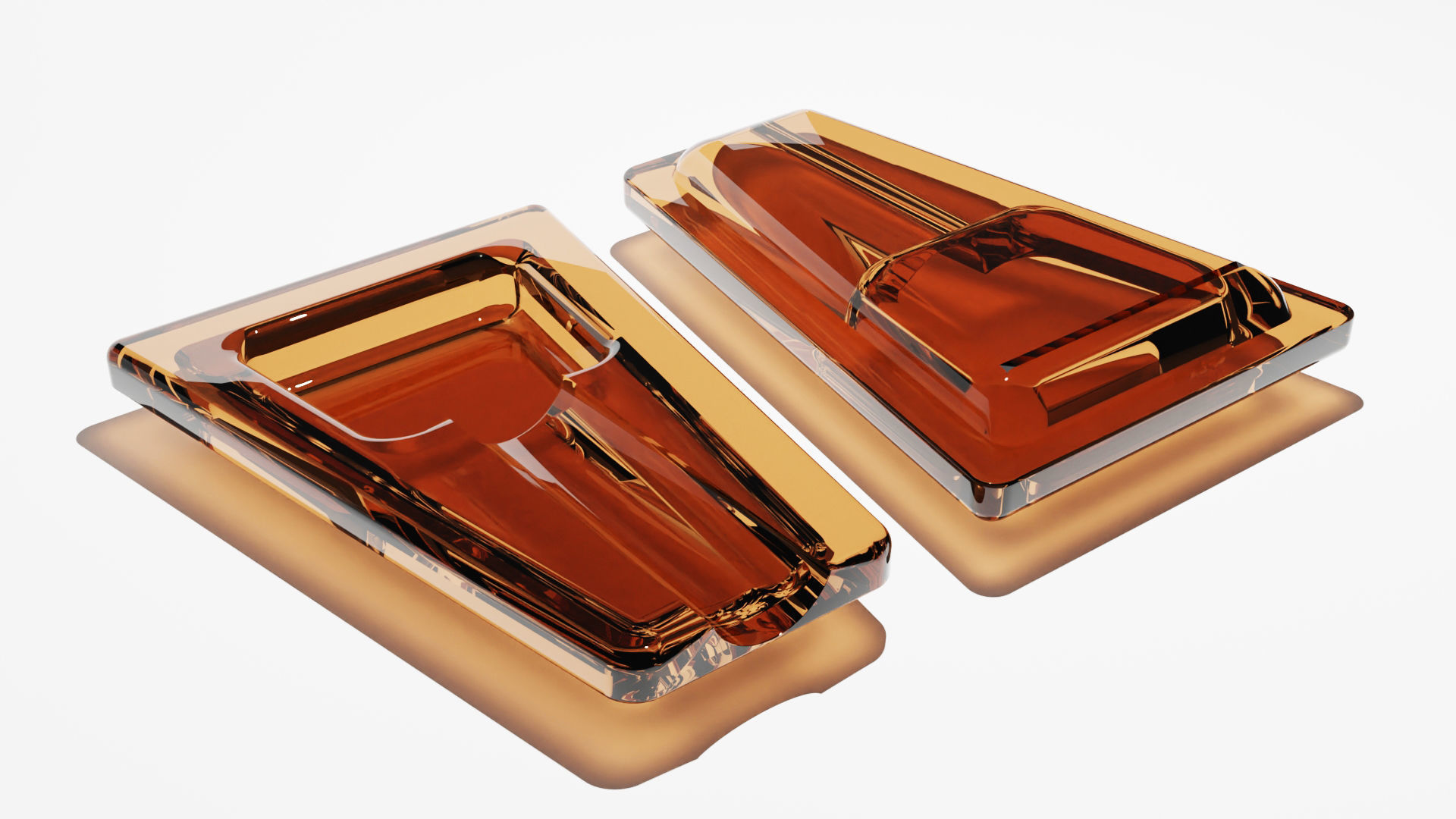 Cigar Ashtray Low-poly 3D model_4