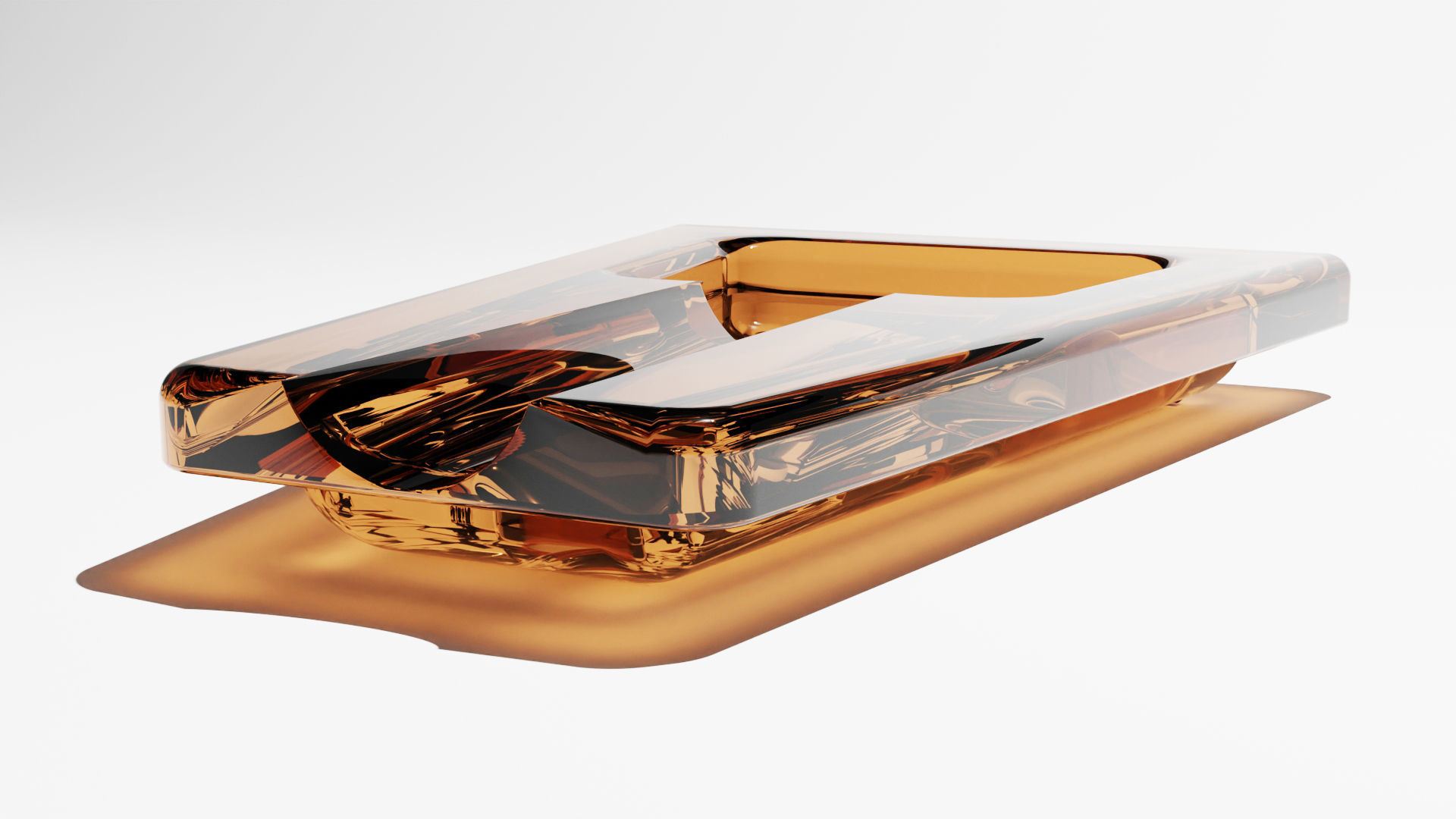 Cigar Ashtray Low-poly 3D model_1