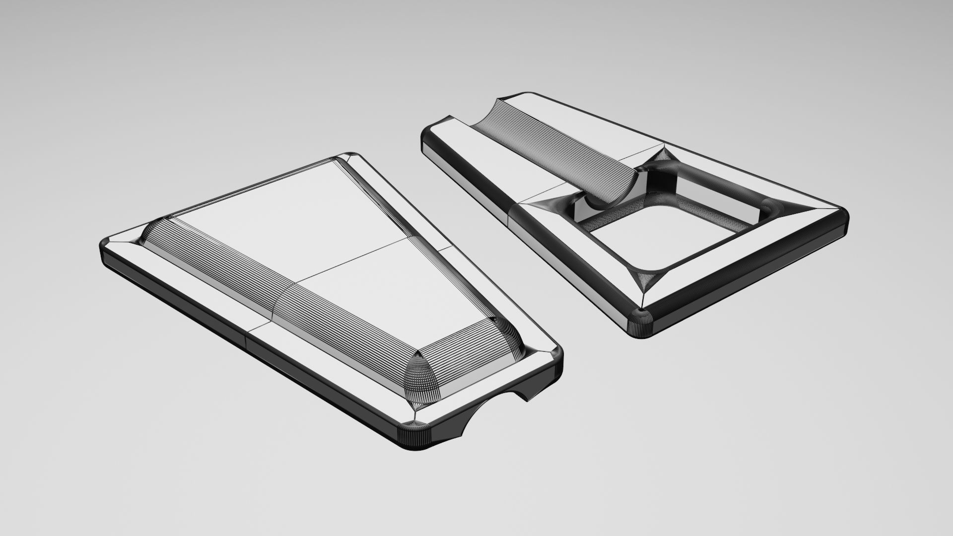 Cigar Ashtray Low-poly 3D model_7