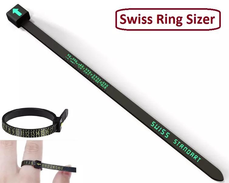 Swiss Finger Ring Sizer  3D print model_0